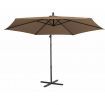 Milano Outdoor - Outdoor 3 Meter Hanging and Folding Umbrella - Latte