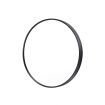 Wall Mirror Round Aluminum Frame Bathroom 50cm BLACK