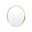 Wall Mirror Round Aluminum Frame Bathroom 50cm GOLD