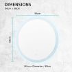 LED Wall Mirror Round Anti-Fog Bathroom 50cm