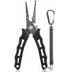 Fishing Pliers Hook Removers Split Ring Line Cutters Fishing Multi Tools With Sheath And Lanyard