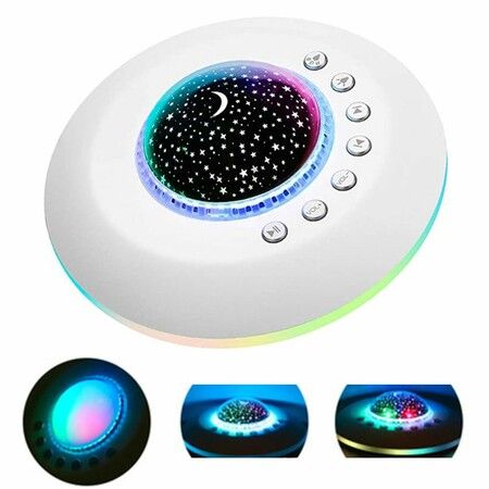 White Noise Machine Kids Baby Sleeping Nature Sound Therapy Star Projector Light For Kids Sleep