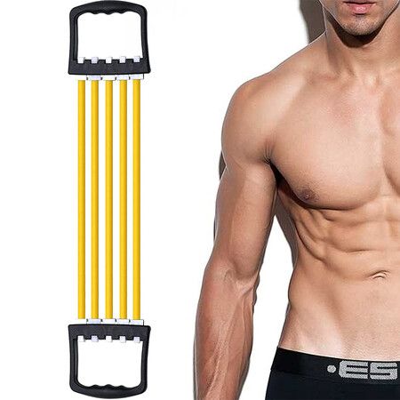 Total Gym 5 Spring Chest Expander Exercise Puller Muscle Stretcher Training Home Pull Gym 