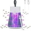 Rechargeable Mosquito Zapper and Fly Killer - Portable USB LED Purple Light Mosquito Trap - For Home and Camping Using