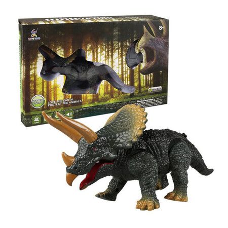 Moving Walking Roaring Dinosaur Remote Control Electronic Light Sound Kids Toy Gifts