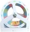 Hamster Fitness Running Wheel, Hamster Cage Supplies, Small pet Bracket Running Wheel, Wooden Running Wheel Toys