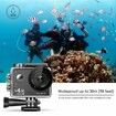 4K Ultra HD Water Resistant Sports Wi Fi Action Camera with 2 Inch Display (16MP, Black)