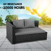 Corner Sofa Patio Set Garden Wicker Couch Outdoor Lounge Setting Rattan Furniture 3 Pcs