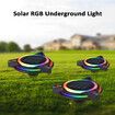 Solar RGB Underground Lamp Outdoor Lawn Courtyard Garden Colorful Lights