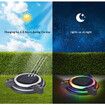 Solar RGB Underground Lamp Outdoor Lawn Courtyard Garden Colorful Lights