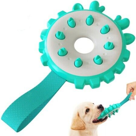 Dog Chew Toys, Dog Frisbees , Multifunctional Teeth Cleaning Interactive Toys Relieving Anxiety Toys