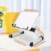 Adjustable Book Holders For Reading With Paper Clips Desk Free Your Hands Collapsible Book Stand