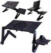 Portable Adjustable Foldable Laptop Holder Notebook Desks PC Table Vented Stand