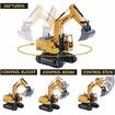 Remote Control Excavator RC Toy 1:24 Excavator 8 Channel Remote Excavator RC Truck for Kids
