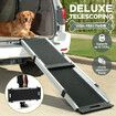 Pet Dog Car Ramp Telescoping Stairs Cat Steps Ladder 176cm for SUV Adjustable 180kg Capacity Anti-slip