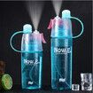 Portable Water Spray Cup 600ml, Solid Plastic Bottle For Summer Sports