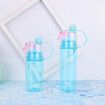 Portable Water Spray Cup 600ml, Solid Plastic Bottle For Summer Sports