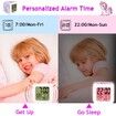 Unicorn Girl Digital Alarm Clock LCD Cube Clock with Night Glow LED Light Up Bedside Alarm Clock for Kids Boys and Women Bedroom Birthday Gifts