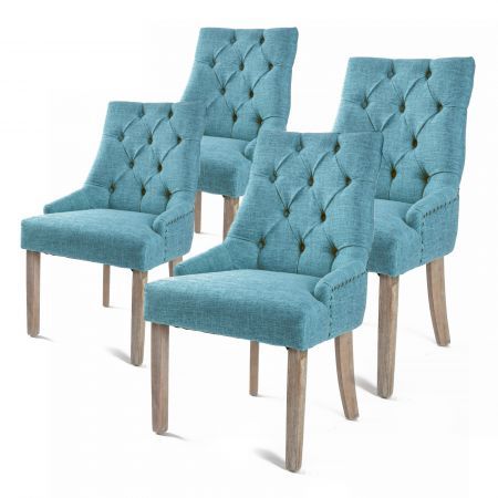 fabric dining chairs with oak legs