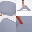 4X Retro Dining Cafe Chair Padded Seat GREY