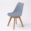 4X Retro Dining Cafe Chair Padded Seat GREY