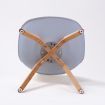 4X Retro Dining Cafe Chair Padded Seat GREY