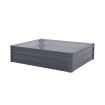 Raised Garden Bed Galvanised Steel Planter 120 x 90 x 30cm GREY