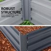 Raised Garden Bed Galvanised Steel Planter 150 x 90 x 30cm GREY