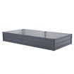 Raised Garden Bed Galvanised Steel Planter 210 x 90 x 30cm GREY