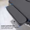 Aluminium Portable Beauty Massage Table Bed 2 Fold 55cm Black