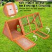 Rabbit Hutch Ester Triangular Wooden Chicken Guinea Pig Cage