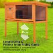 Rabbit Hutch Eden Free Standing Wooden Chicken Guinea Pig Cage