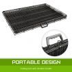 Wire Dog Cage Foldable Crate Kennel 48in with Tray