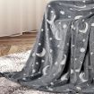 DreamZ Throw Blanket Soft Warm Large Sofa Flannel Glow in the Dark Medium