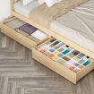 Levede 2x Bed Frame Storage Drawers Wooden Timber Trundle For Bed Frame Base