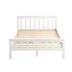 Levede Wooden Bed Frame Double Size Mattress Base Solid Timber Pine Wood White