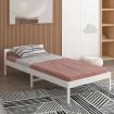 Levede Wooden Bed Frame King Single Mattress Base Solid Timber Pine Wood White