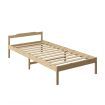 Levede Wooden Bed Frame Single Size Mattress Base Solid Timber Pine Wood Natural