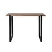 Levede High Bar Table Industrial Pub Table Solid Wood Kitchen Cafe Office Desk