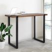 Levede High Bar Table Industrial Pub Table Solid Wood Kitchen Cafe Office Desk