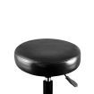 Salon Stool Swivel Bar Stools Black with Black Stand