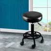 Salon Stool Swivel Bar Stools Black with Black Stand