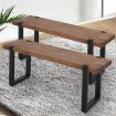 Levede 2x Dining Chairs Bench Chair Seat Wooden Kitchen Outdoor Garden Patio Chair