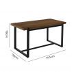 Dining Table Industrial Wooden