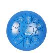 10???Steel Tongue Drum 11 Notes Handpan drum Bag Mallet Christmas Gifts Blue