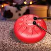 Steel Tongue Drum 10??? 11 Notes Handpan And Bag Mallet Christmas Gifts Red