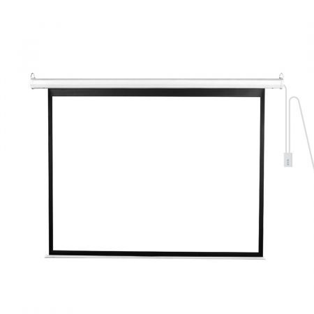 125" Projector Screen Electric Motorised Projection Retractable 3D Home Cinema