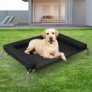 PaWz Elevated Pet Bed Dog Puppy Cat Trampoline Hammock Raised Heavy Duty Black L