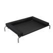 PaWz Elevated Pet Bed Dog Puppy Cat Trampoline Hammock Raised Heavy Duty Black M