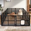 PaWz Pet Playpen Foldable Protable Dog Play Pens Plastic Garden Outdoor 8 Panels